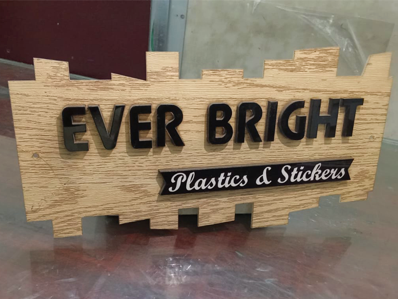 Acrylic with cutting letter Name board